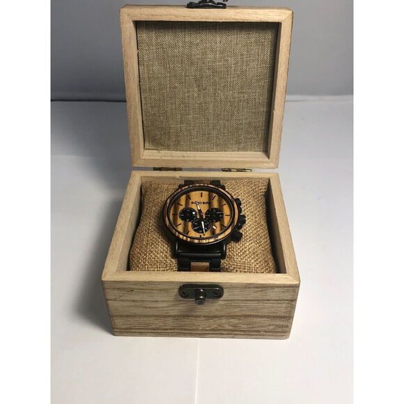 Bobo Bird Unisex Stainless Steel Analog Dial Quartz Genuine Wrist Watch BW108 - Picture 2 of 10